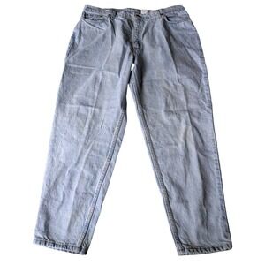 Vintage 90s Levis 522 Tapered Jeans Made in USA 22 Short Light Wash Denim